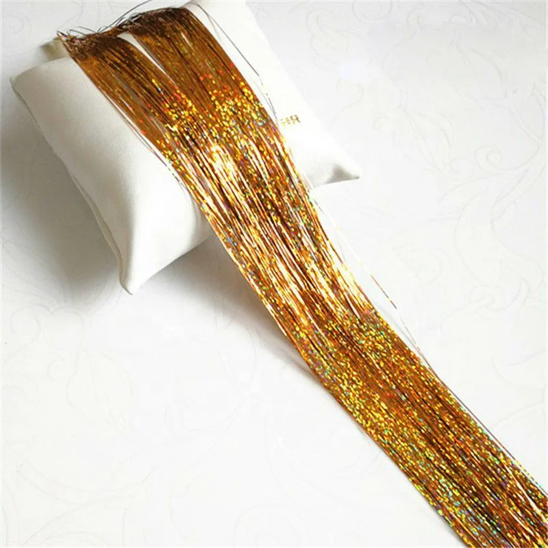 Gitter Hair Tinsel Crochet Braid Hair Extension 600700 Strands Braid