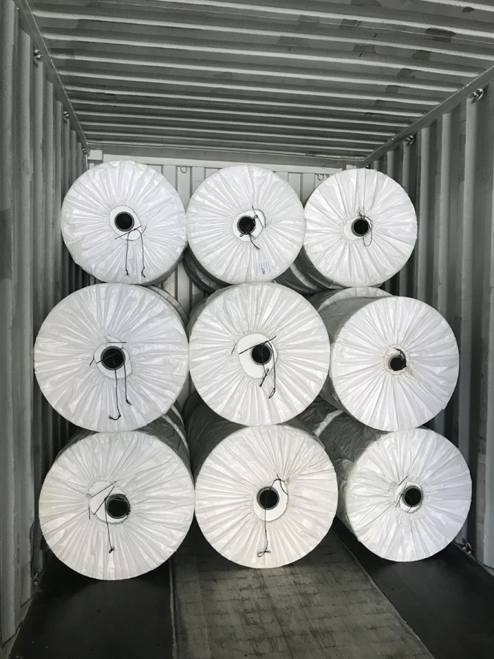 批发廉价定制 pp 编织棉织物卷大面料卷