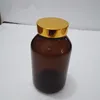100cc capsule brown pill medicine glass bottle with plastic cap for nutritional supplement