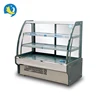 High quality and cheap wholesale multifunctional static cooling 3 layers cold dishes showcase commercial refrigerated showcase