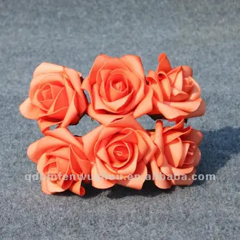 Lumière Artificielle Orange Fleur Roseorange Mousse Rose Fleur Buy Fleur Rose En Mousse Orangefleur Rose En Velours Artificielfleurs Roses En