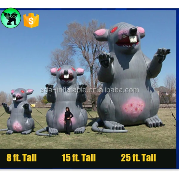 3m Evil Rat Inflatable Customized Outdoor Giant Advertising Inflatable