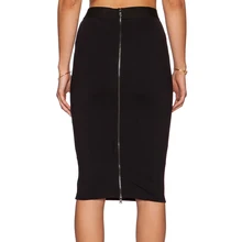 Hot OL Skirt Women Slim Fitted Knee Length Pencil Skirt High Waist Straight women back zipper skirt Multi-color Wholesale 41