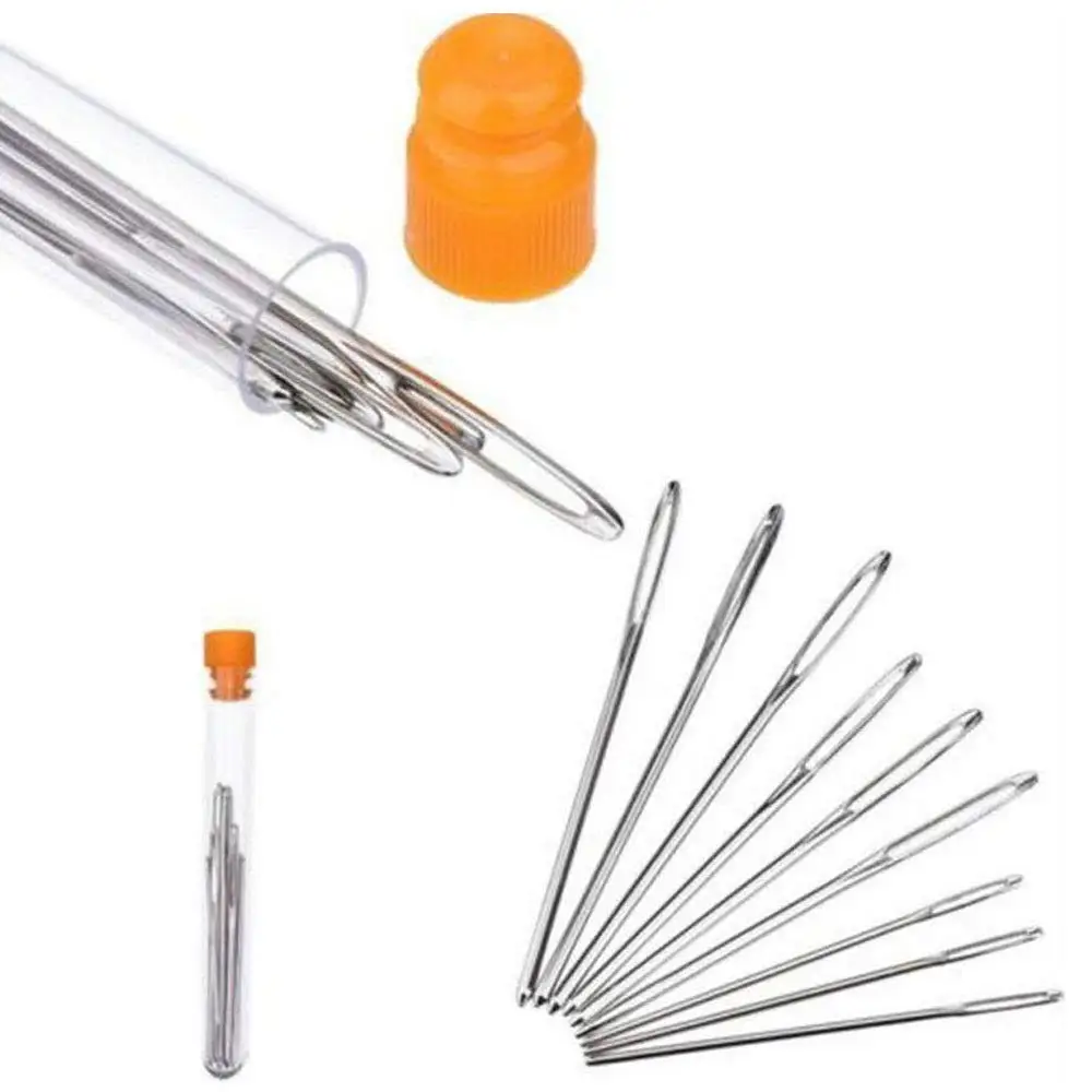 Homyl 60Pcs Large-Eye Blunt Needles wool Yarn Tapestry darning Embroidery Knitting Needles Sewing Needles Size 22 24 26