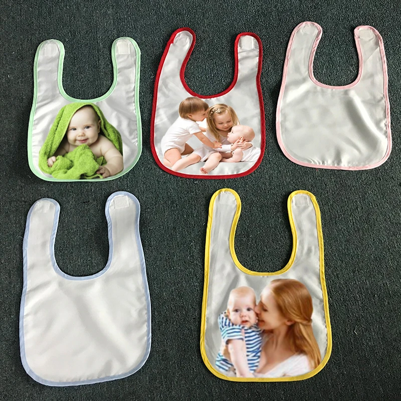 Blank Sublimation Polyester White Baby Bib Buy Sublimation Blanks