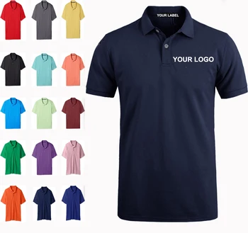 Wholesale Plain Golf Polo Shirt Design,Custom Navy Blue 