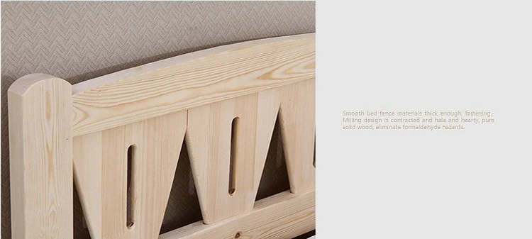 Low Height Wood Kids Single Bed Simple Modern Single Bed Children Bed