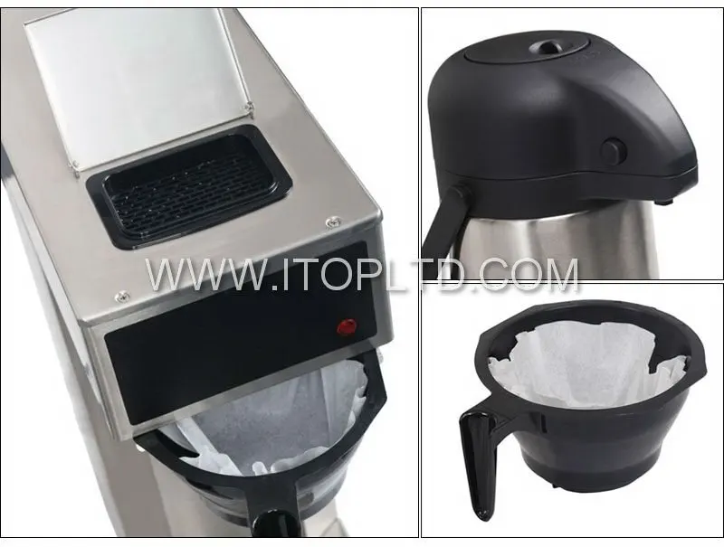 stainless steel electric drip coffee maker filter coffee machine commercial Americano machine