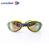Wholesale high quality unisex one-piece pc lenses silicone gasket big view sport eyewear swimming goggles
