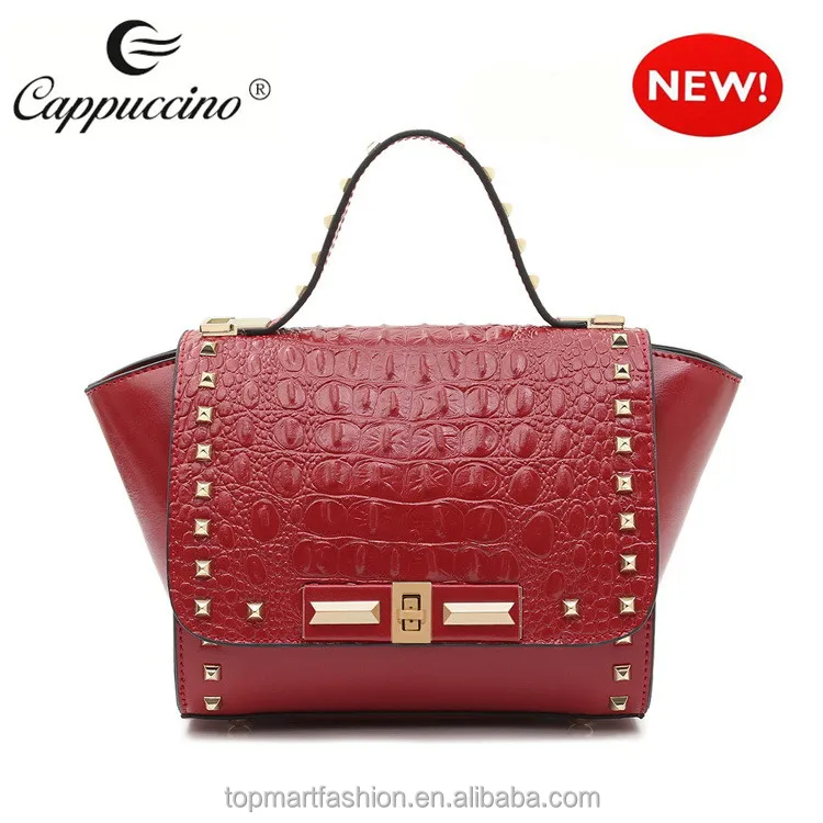 New Design Brand Names Italian Embossed Crocodile Genuine Leather New Design Brand Names Italian Embossed Crocodile Genuine Leather Handbags Purse Hobo Bag And Satchel