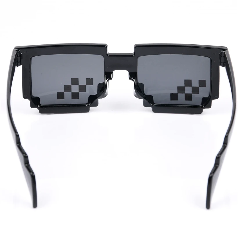 Mosaico HAPPYX Deal with It Gafas de Sol 8 bits Píxeles Ideal para Fiestas y Disfraces Gafas de Sol Unisex de Juguete Estilo E 
