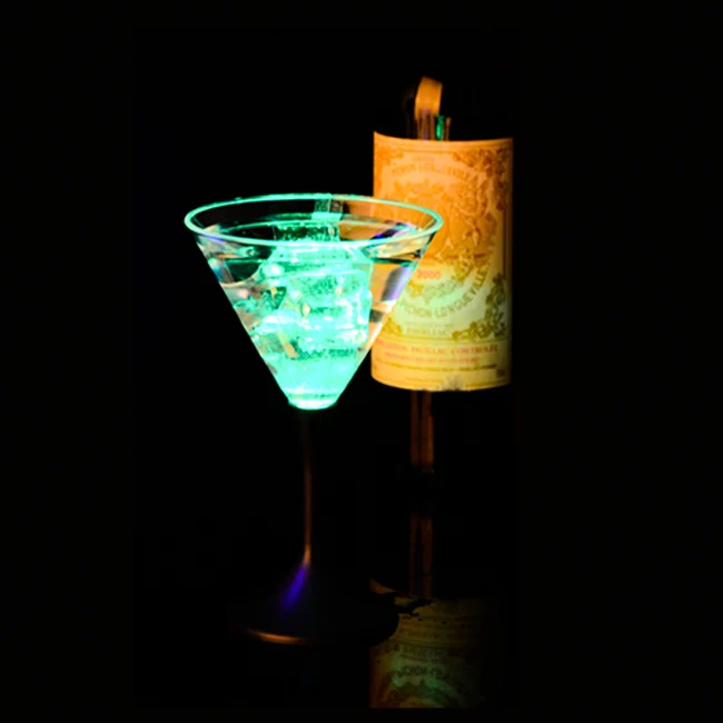 7 Led Color Changed Light Up Led Cocktail Glass With Led Lights Buy