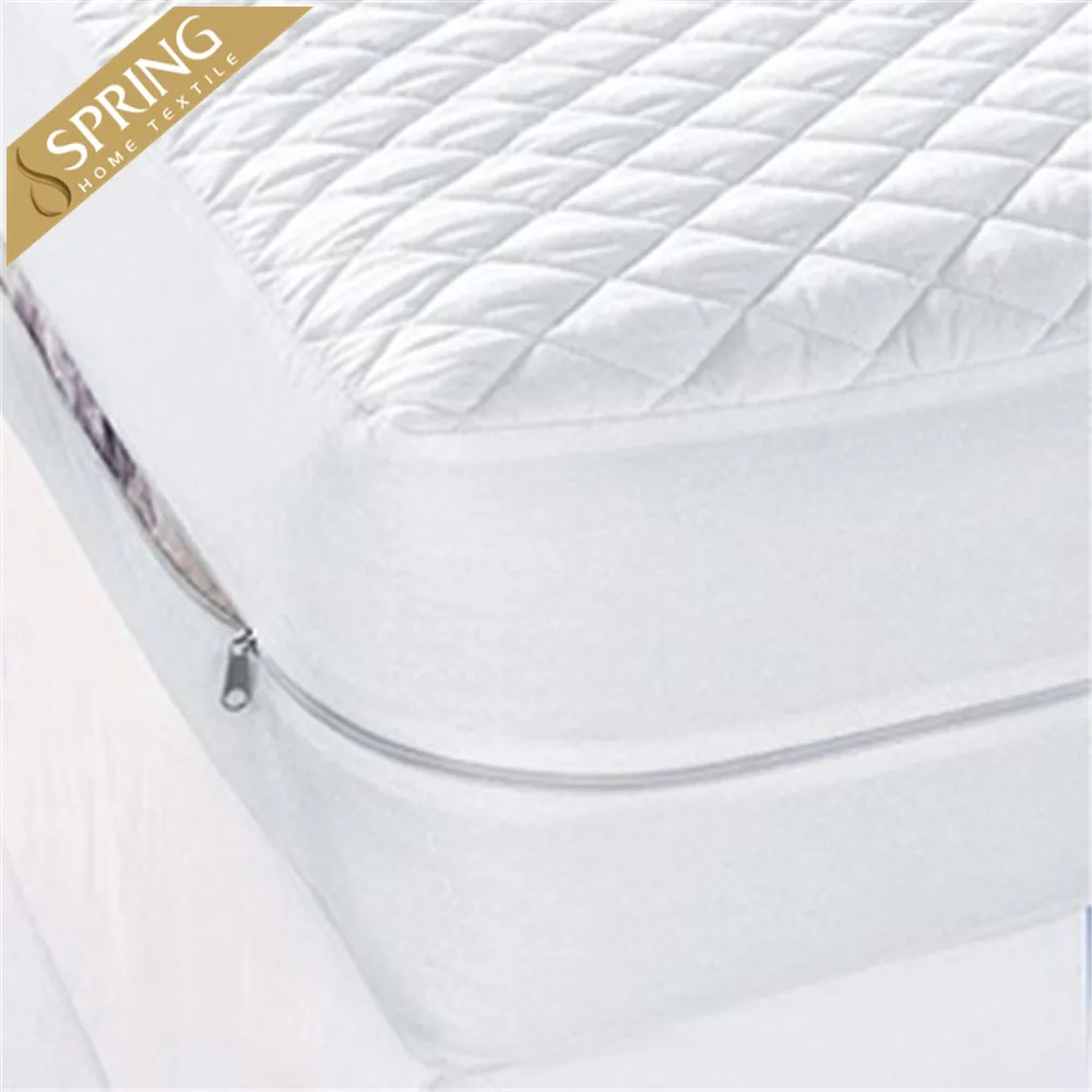 QUEEN Size Fabric Mattress Protector Zippered Waterproof Bed Bug FREE SHIPPING