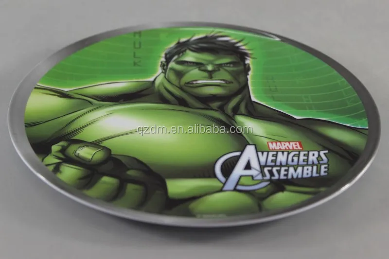 Custom Print 8" Melamine Dinner Plate For Kid's