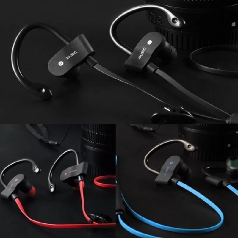 wireless headphone bluetooth Waterproof ear bluetooth sports bass earphone with mic - ANKUX.COM