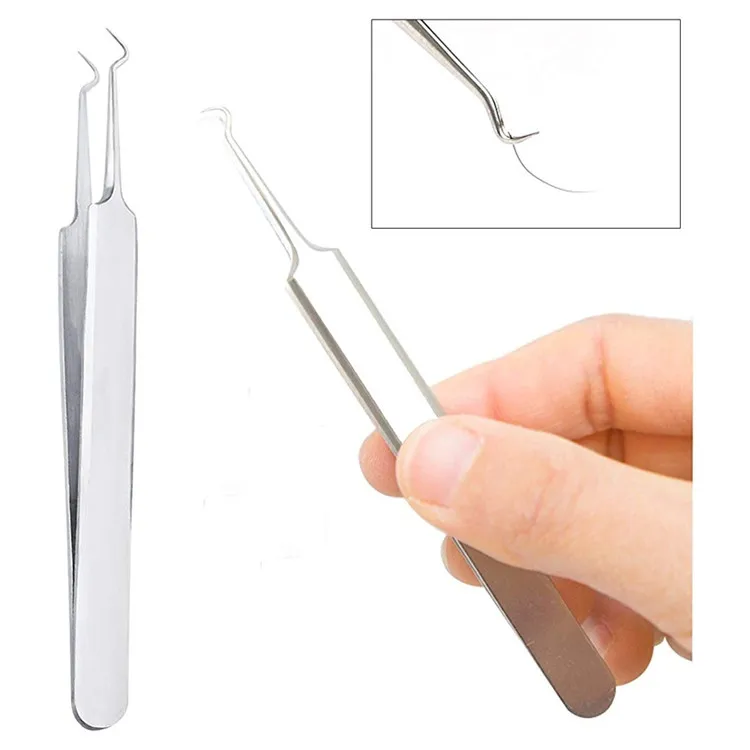 Sialia Professional Squeeze Whelk Blackhead Acne Needle Beauty Tweezers