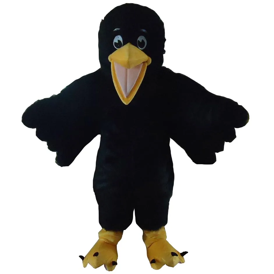 Hi Ce Hitam Karnaval Hewan Burung Gagak Maskot Kostum Untuk Dijual