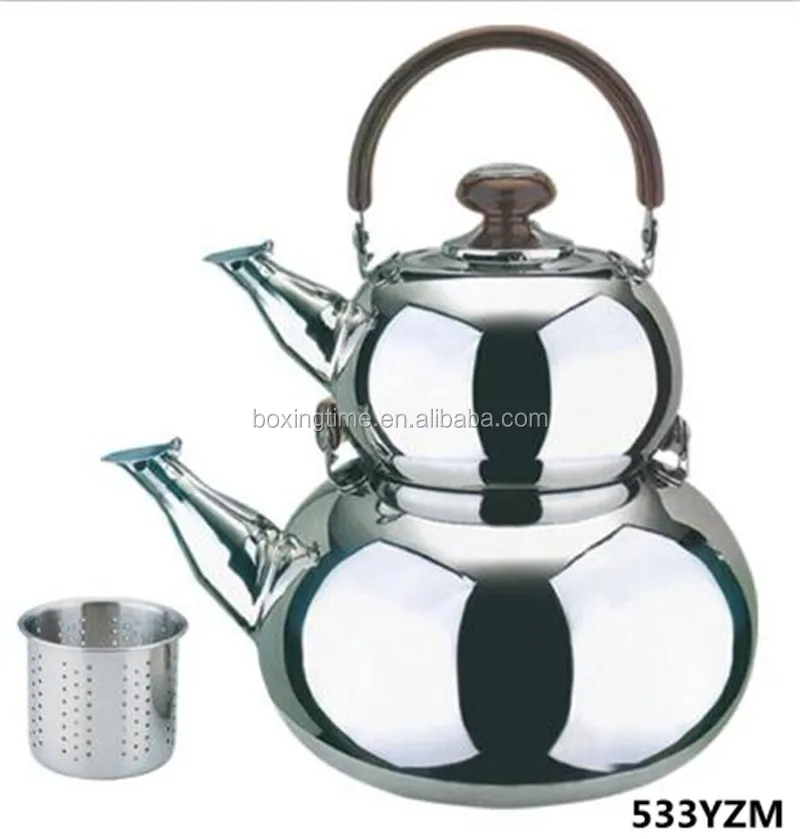 1l And 3 L Double Whistling Decorative Kettle Stainless Steel