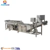 Green vegetables/fruits washing machine for cabbage/date/olives/lettuce, bubble rolling cleaning machine
