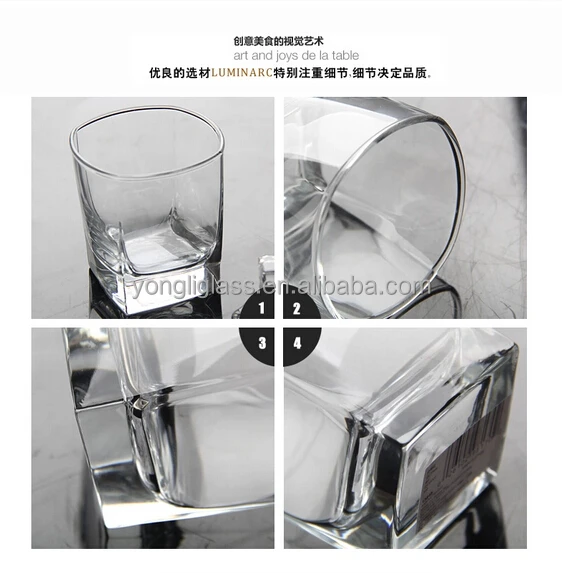 New products jack daniels whiskey glasses,clear whiskey glass,square whisky glass vodka cups