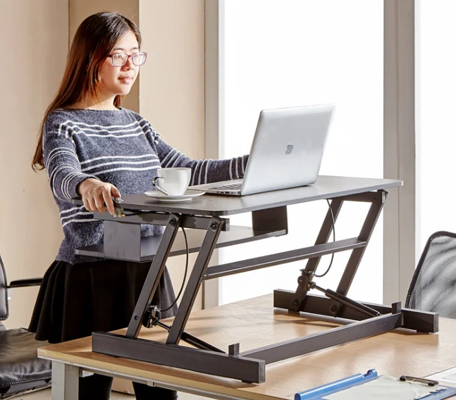 可调办公桌游戏办公桌人体工程学办公家具可调节电脑键盘坐立式办公桌