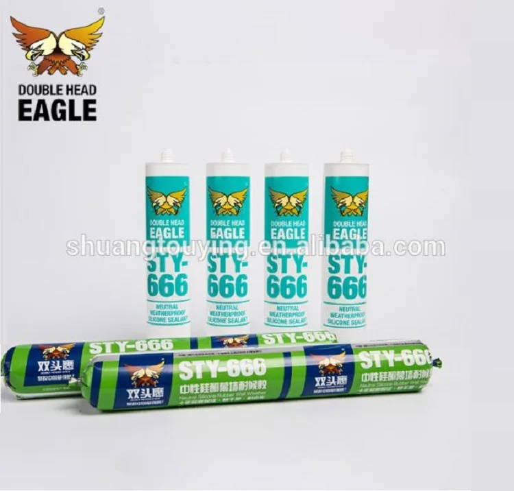 Water Resistant And Heat Resistant Clear Neutral Glass Glue Silicone