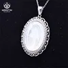 2018 Mother Mary custom 925 hip hop pendant, white shell pendant