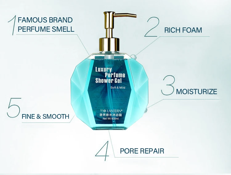 Wholesale Perfume Shower Gel Diamond Bottle Shower Gel,Body Wash Buy