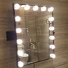 No Foldable Frameless Makeup Vanity Kit Set Mirror with 12/15 pcs bulbs