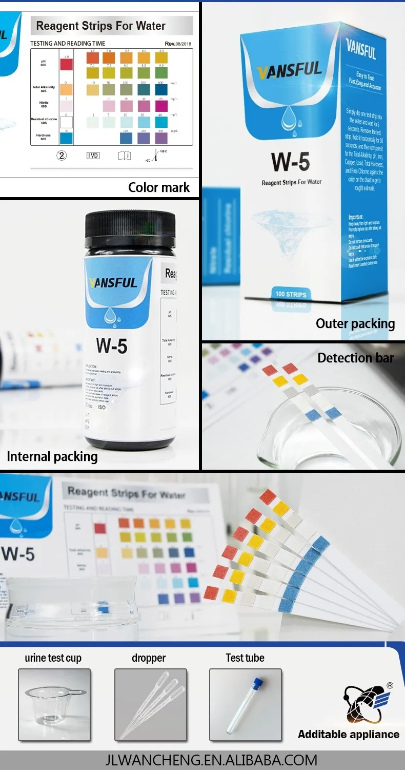 Quick Heavy Metal Water Test Lead Copper Hg Fe Iron Fluoride Mercury