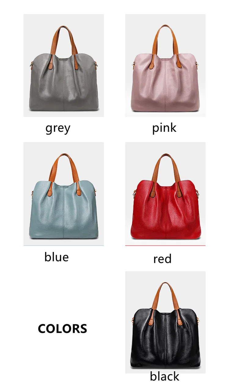 2019 wholesale online shopping soft cow genuine leather tote bag bags woman ladies leather handbag ladies hand bags