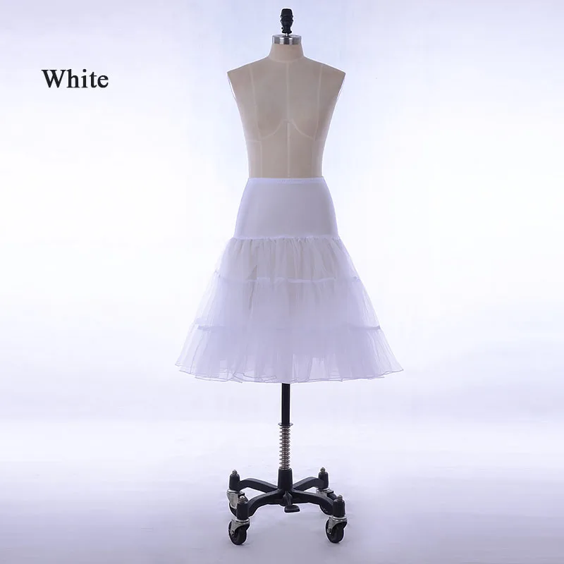 15 Colors-Hot Sale Short Petticoat For Wedding A Line Vintage Tulle Crinoline Underskirt Rockabilly Swing Tutu Skirt Slip