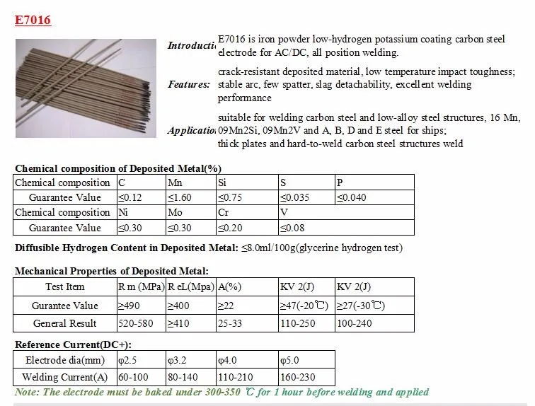 Iso Certified Aws A5.1 E7016 Welding Rod Specification Buy E7016