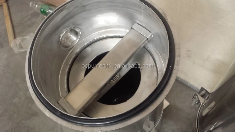 water treatment stainless steel bag filter housing