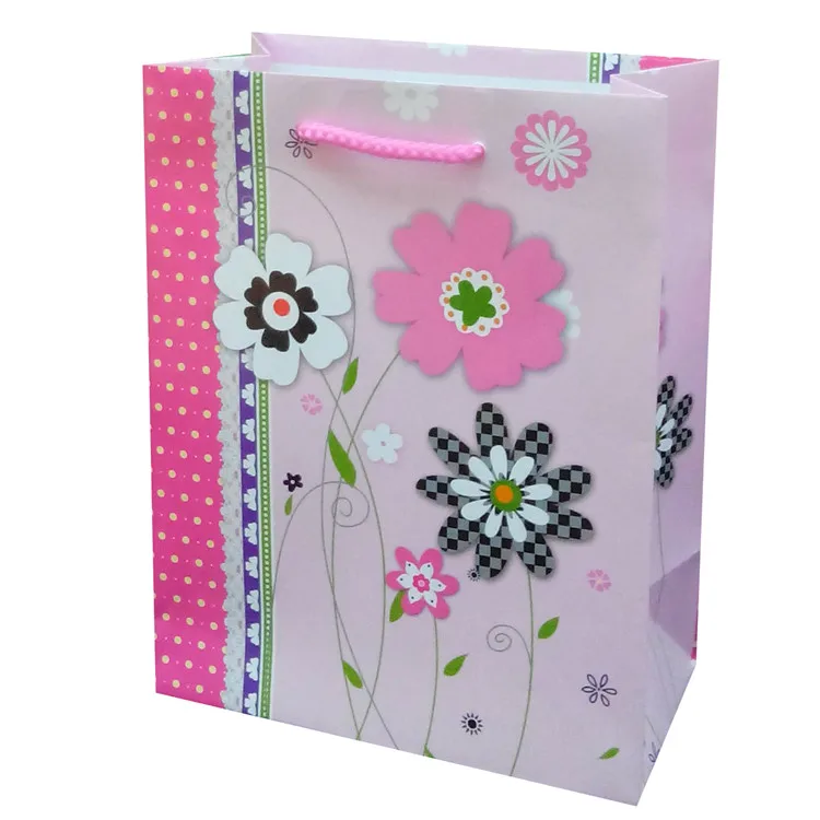 Wholesale Nice Fashionable Paper Shopping Bag/Gift Bag/Custom Paper Bag Printing With Card