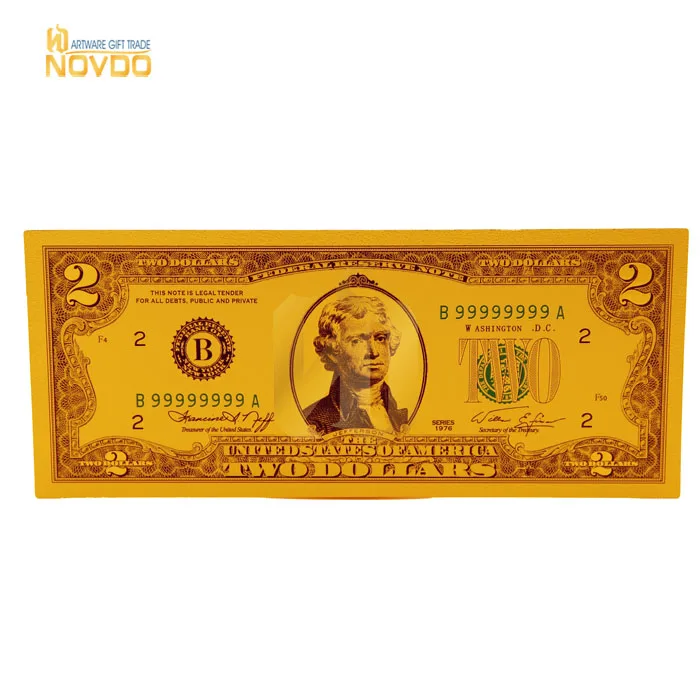 Wholesale 100PCS banknotes $100 USD Gold foil polymer paper money original Size