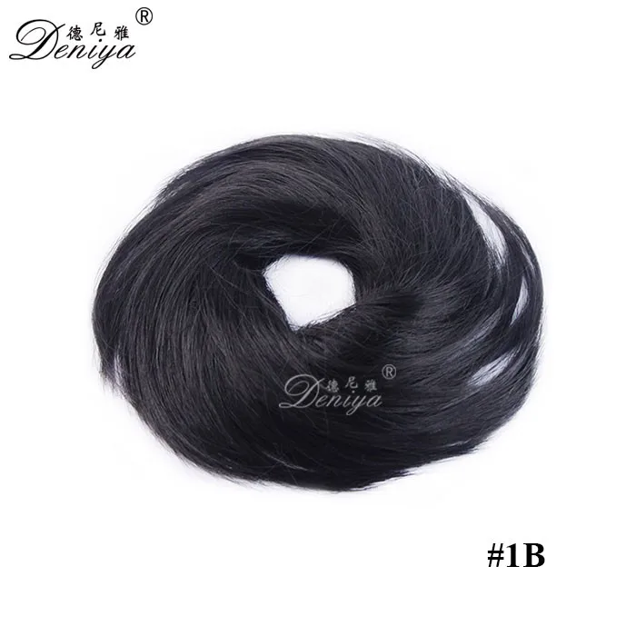 Shag Fake Hair Bun For White Women Wig Chignon Hair Pieces The