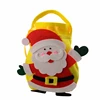 Party favors small cute red Santa kids gift treat bags packaging felt custom Christmas candy bag