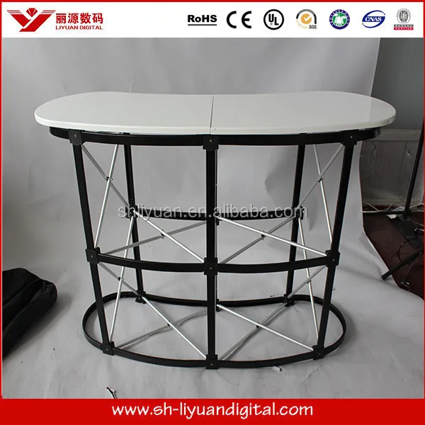 Easy To Carry Foldable Trade Show Display Table/counter/stand With