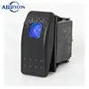 Light Blue Red Orange Green Optional 16A 125V 12V/24V Laser Light Led Design Waterproof Cover Marine Rocker Switch