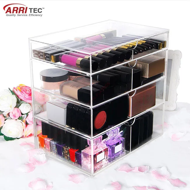 Wholesale Cosmetic Drawers Acrylic Makeup Cosmetic Storage Box