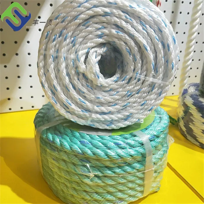 High Quality Strong color 3-Strand pp Rope 22mm