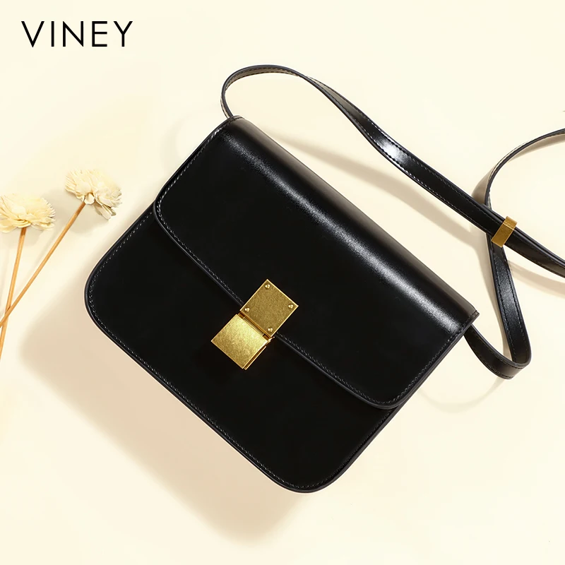 Viney New Design Mini Tote Shoulder Sling Messenger Bag Genuine Leather ...