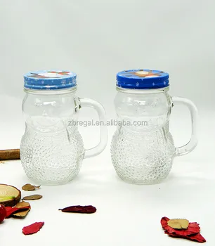 glass snowman style handle