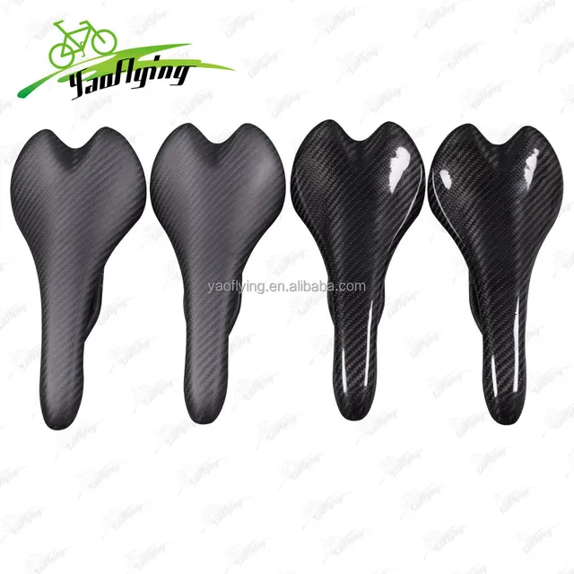 2015 new arrival small size road bike saddle,black carbon saddle bicycle saddle finished glossy