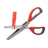 Amazon hot selling 5 blades stainless steel kitchen scissor