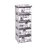 Modern Folding Portable bedroom wicker chest of drawers
