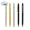 Metal twist ball pen slim hotel personalized ball point pen