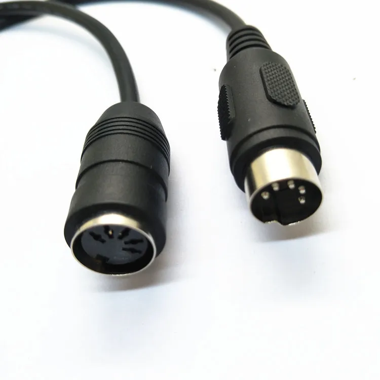 Midi Extension Cable Din 5 Pin Plugs Male To Din 5 Pin Female Midi/at
