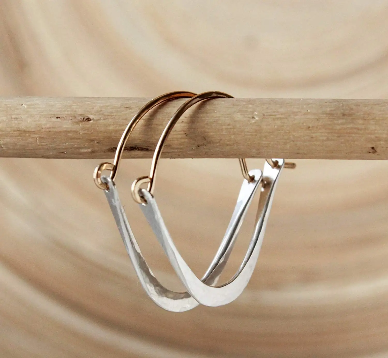 Limited Edition Shooting Star Chain Dangle Earrings Gold Silver Cosmos inspired Artisan Jewelry by The Astral Forge White Diamonds